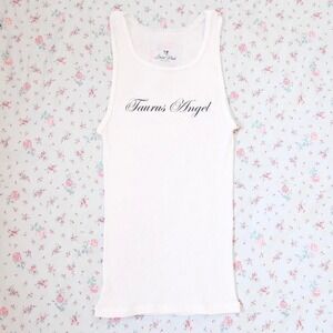 taurus angel zodiac baby tank